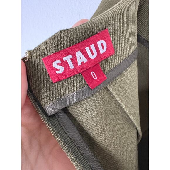 Staud Division Mini Skirt Pleated Academia Utility Streetwear Cargo Y2K Sz 0 - Picture 7 of 9